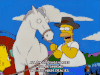 辛普森一家 卡通 Homer 骑马