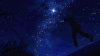 夜晚 星星 奔跑 星空