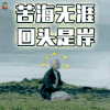 佛系 苦海无涯回头是岸 参禅 soogif soogif出品