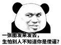 熊猫头 搞笑 呆萌 斗图 雷人 一张图发来发去，生怕别人不知道你是傻逼