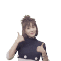 美女 点赞 棒  微笑
