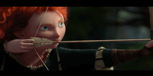 勇敢传说 梅莉达公主 魔性 射中 动画 迪士尼 皮克斯 Brave Disney