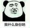熊猫头 我什么身份 沙雕 斗图