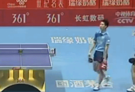 乒乓球 运动员 扔拍子 生气