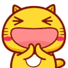 卡通 猫咪 鼓掌 可爱