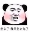 熊猫头 文字表情包 怎么了我又怎么你了 搞笑 逗 沙雕