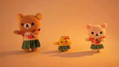 小熊 跳舞 可爱 裙子