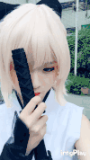 美女 白皙 可爱 遮住眼睛