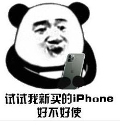 苹果手机 搞笑 魔性 熊猫头 iphone11