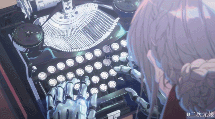 紫罗兰永恒花园 键盘 打字 信封