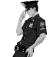 男子 制服 扭动 跳舞