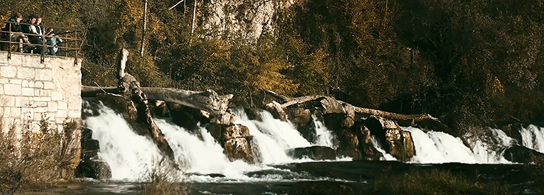 瀑布 流水 群像 自然 风景