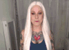 cosplay 魔法 纹身 白发