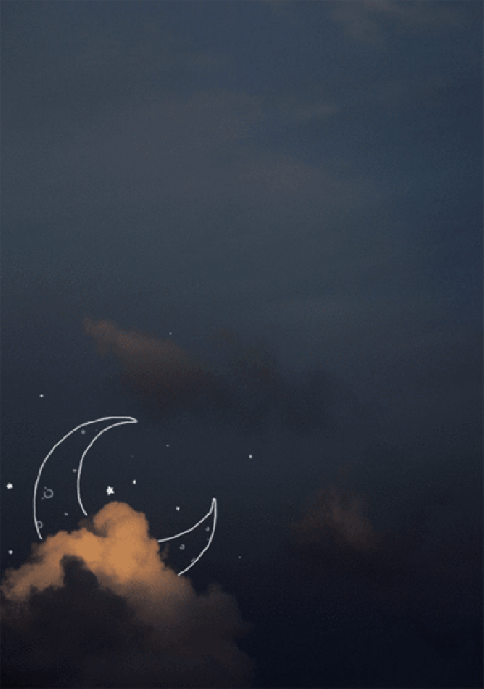 美丽 月亮 乌云 遮盖