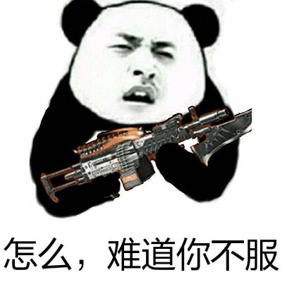 熊猫头 武器 怎么 难道你不服
