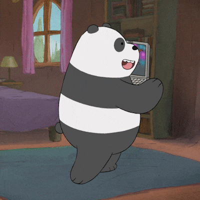 咱们裸熊 熊猫 电脑 悲催