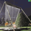 水滴 瀑布 秋千 夜晚