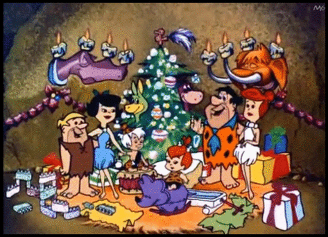 卡通 一家人 圣诞节 开心
