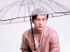 杨洋 打伞 下雨 男神