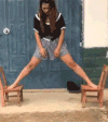 美女 搞笑 奇葩 表演 尴尬