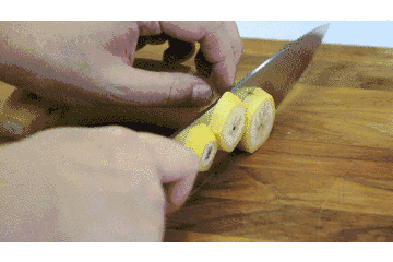 香蕉 黄色 切香蕉 匕首