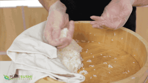 寿司 操作 演示 制作方法 小吃 黏米