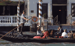 划船 威尼斯 悠闲 意大利 纪录片 船 船夫