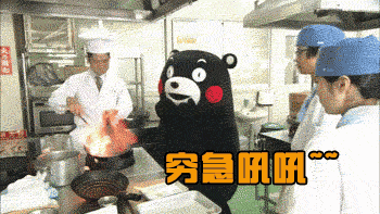 熊本熊 厨房 火焰 穷急吼吼