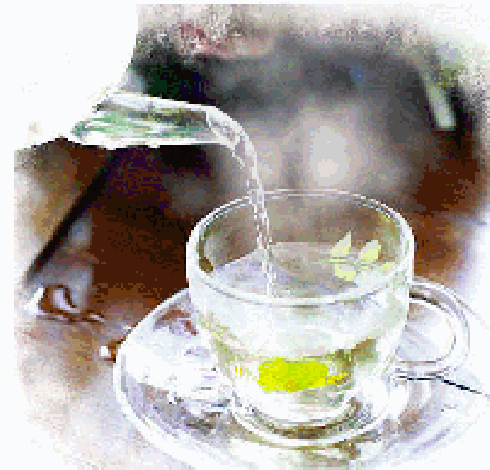 茶水 热气 茶壶 水杯