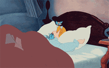 白雪公主 睡觉 枕头 翻身 鸟