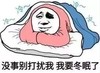 暴漫 文字表情包 没事别打扰我我要冬眠了 搞怪 逗趣 沙雕