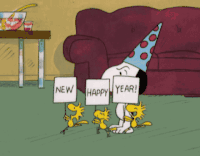 动漫 可爱 新年快乐 史努比