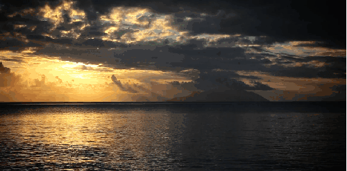 塞舌尔群岛 朝阳 海水 清晨 纪录片 风景