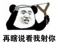 文字表情包 暴漫 再瞎说看我射你 逗趣 沙雕 搞怪