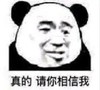 熊猫头 暴漫表情包 真的请你相信我 搞怪 沙雕 魔性