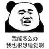 暴漫 熊猫头 我能怎么办 我也很想睡觉啊 搞怪 逗