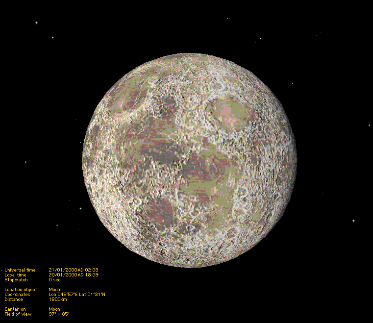 月亮 moon 渐变 观测 数据