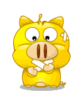 表情包 闭嘴 金猪仔仔 猪仔
