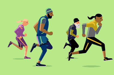 动漫 跑步 运动 健康
