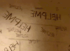 纸张 写字 字母 黄色