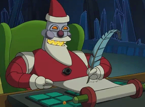 圣诞节 圣诞老人 机器人 写字