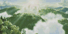 高山 白云 美景 阳光