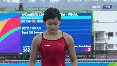 奥运会 里约奥运会 跳水 女子 10米台 任茜 中国金牌榜 精彩瞬间