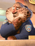 疯狂动物城 豹警官 蠢萌 甜甜圈 肉脸 迪士尼 zootopia