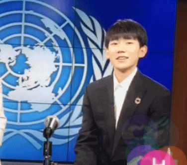 王源 TFBOYS 采访 联合国青年论坛会议