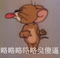 老鼠 吐舌头 可爱 臭傻逼