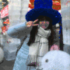 美女 拍照 剪刀手