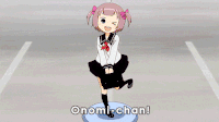 动漫 小女孩 奔跑 突然出现