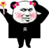 熊猫人 戴花 自恋 美