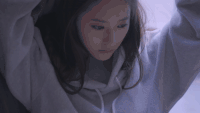 美女 长头发 白色 迷人
